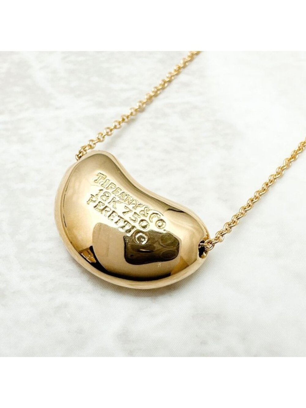 ★SOLD★ Tiffany & Co. Bean Yellow Gold Necklace - Picture 4 of 6